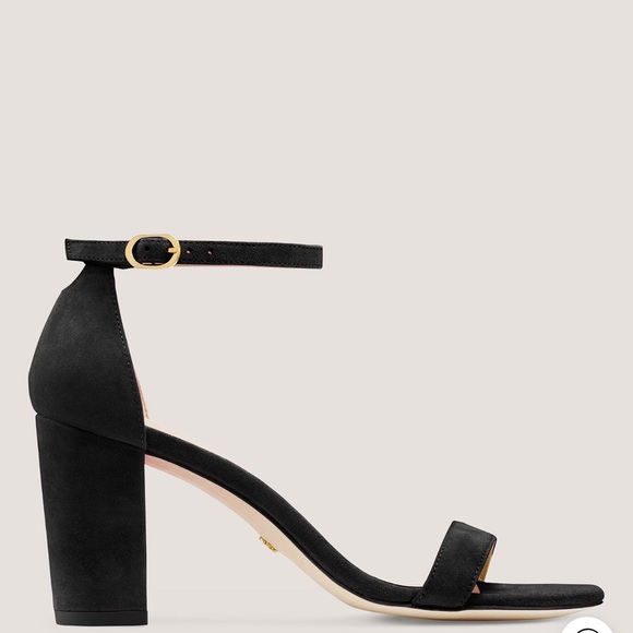 Stuart Weitzman Nearly Nude Suede Sandal - Picture 1 of 6